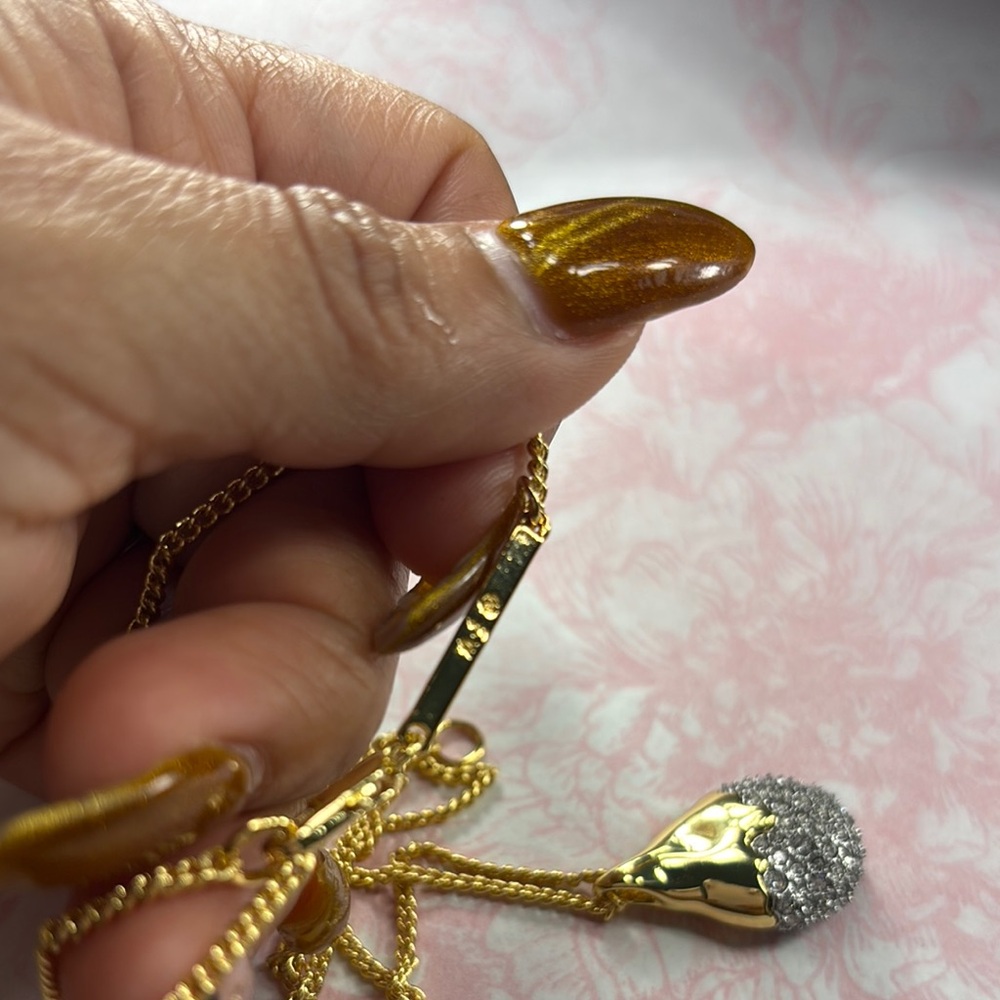 Alexis bittar Elegant Gold and Silver Pendant Necklace - Picture 5 of 7